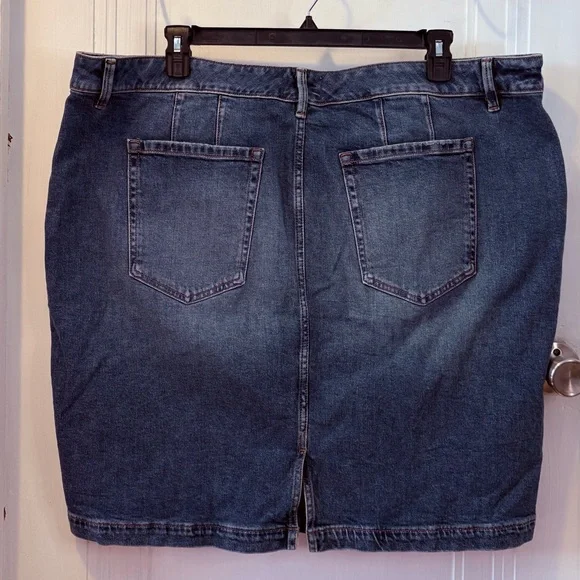 Lane Bryant Blue Denim Skirt - Picture 4 of 4